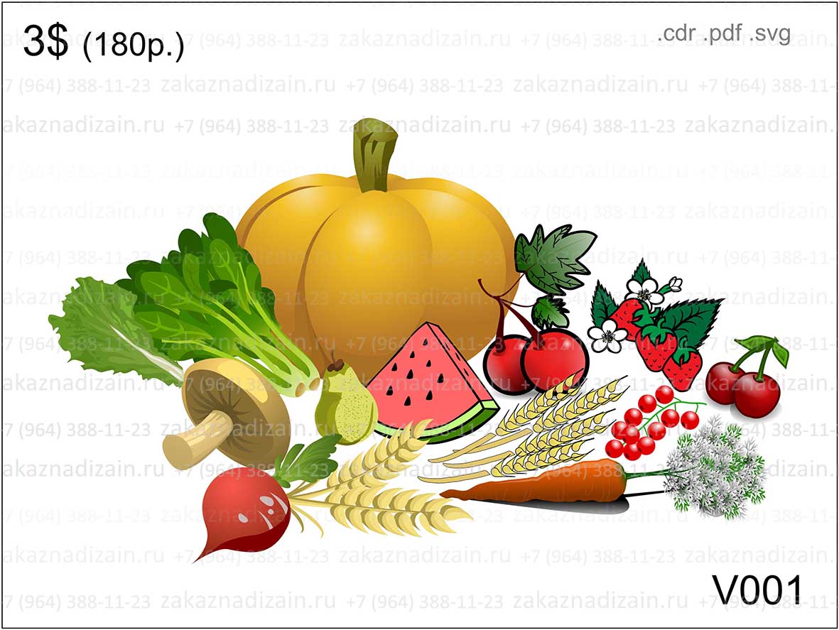 Фрукты и овощи, Vegetables and fruits